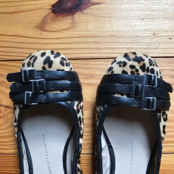 Franco Sarto Animal Hair Buckle Flats, EUC, 6.5M - Picture 4 of 11